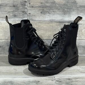 BLUNDSTONE 2219 WOMEN'S ORIGINALS LACE UP BOOTS - BLACK BRUSH - SZ - 7.US / 4.AU